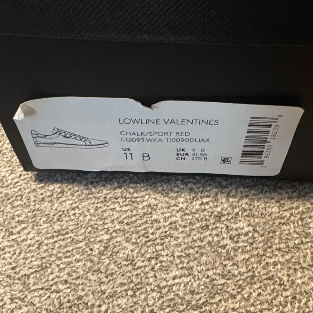 Coach Lowline Valentines Chalk Sport Red Sneakers - Picture 2 of 5